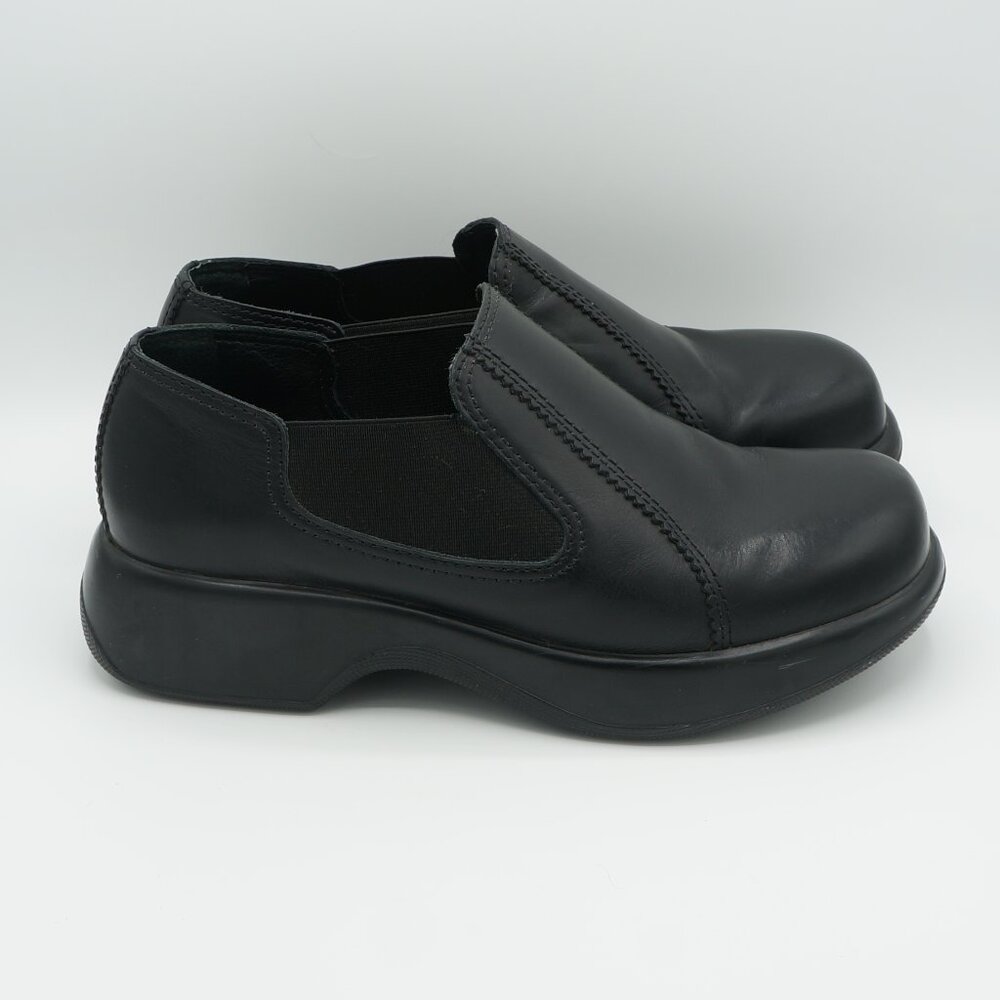 Dansko Stretch Loafers Women's Black Leather Slip-On Comfort Work Shoes Size 39 - Picture 4 of 10